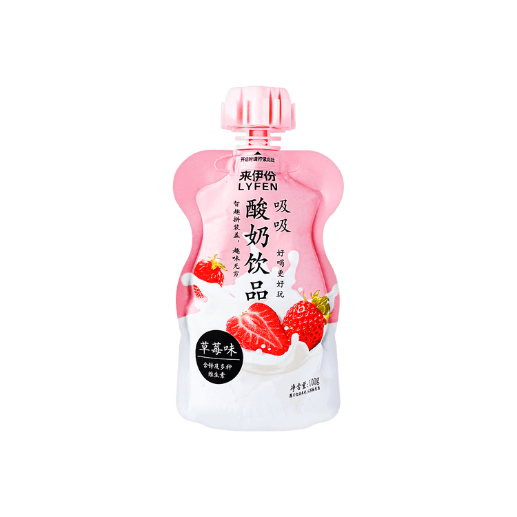 yifen 【お徳用】のむヨーグルト詰め合わせ ストロベリー 3パック
