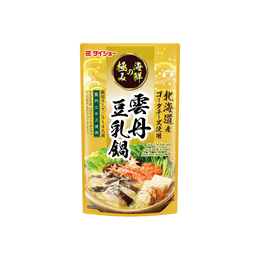 日本DAISHO 日式海膽豆乳風味火鍋底料 海鮮湯底 750g