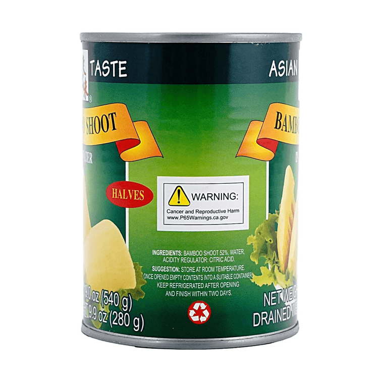 Bamboo Shoots In Water, Halves Type ,19oz 【For Stir-Frying, Stewing, And Hot Pot】 6