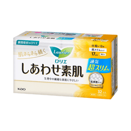 Laurier F Series Ultra Thin Daily Sanitary Napkin Pads (old and new packaging shipped randomly) 17cm 32 pads
