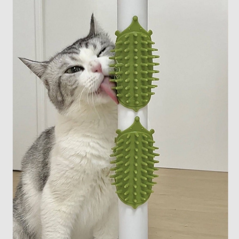 【中国直邮】 宠亮 猫玩具猫咪蹭痒器蹭毛神器猫抓板挠痒痒自嗨玩具解闷宠物用品 两个装 (颜色随机)