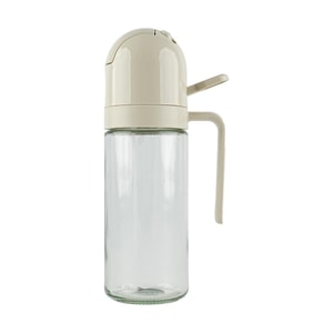 Pouring 2-in-1 Glass Oil Sprayer, Air Fryer Oil Sprayer, Mist Spray Oil Sprayer, Warm Grey, 18.6 fl oz