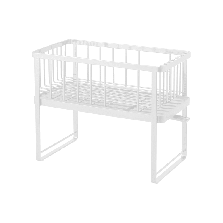 日本 Yamazaki Home 双层碗碟架 - 钢白色 8