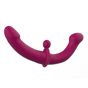 Female dual-headed vibrator for women, remote-controlled, with safety pants