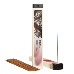 【中国直送】Shuiyue Qinhuai 線香 ペルー産聖木 純天然 消臭 お香立て付き ニッチブランド 1箱