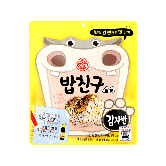 韓國OTTOGI / OTOKI不倒翁 日本海苔拌飯料 海苔味 33.3g