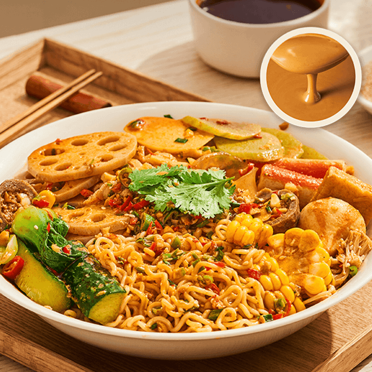 加點滋味 撫順老店麻辣拌調味料 2小份裝 加入芝麻醬 160g 【酸甜麻辣 正宗東北風味】 9