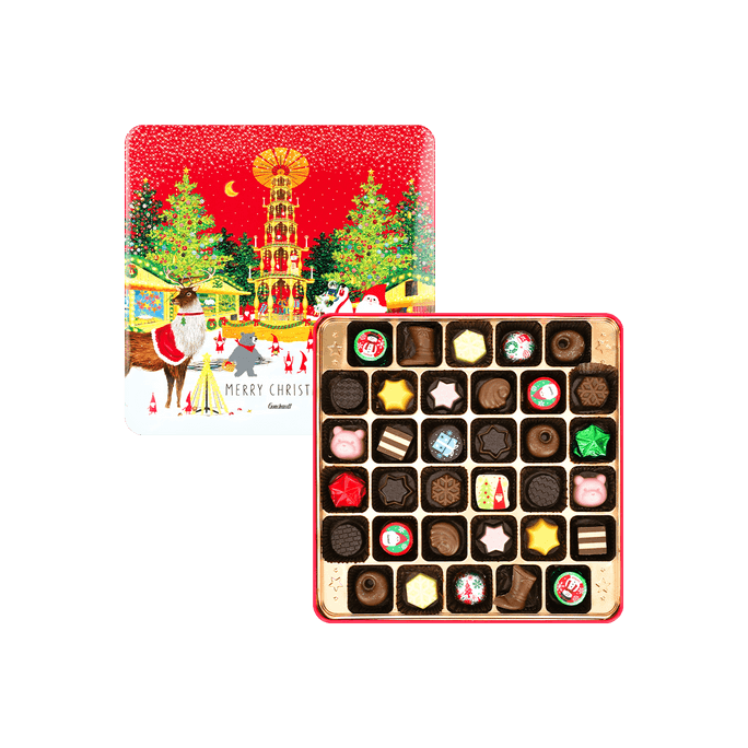 【圣诞限定】日本GONCHAROFF 什锦巧克力礼盒 34枚装