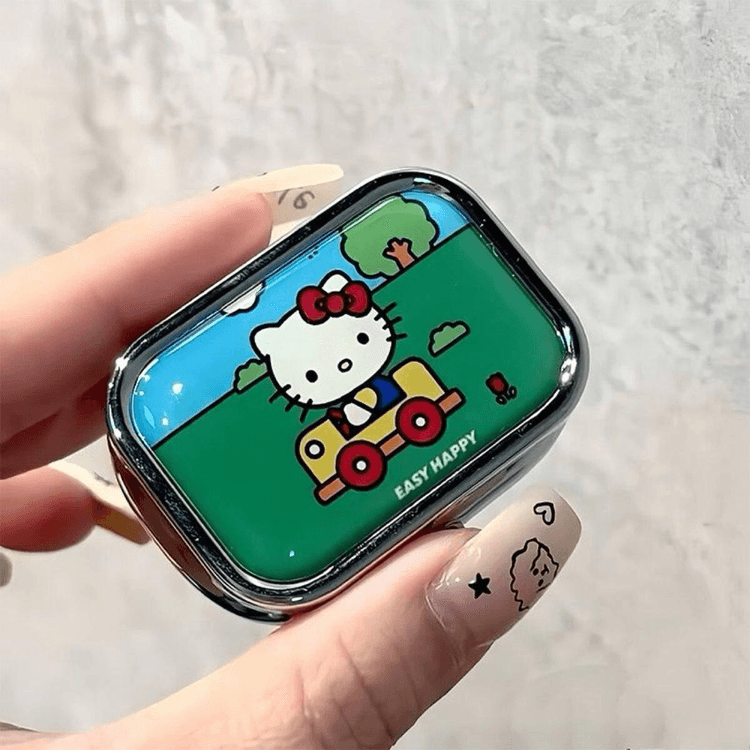 中国からの直送】ハローキティ携帯用ピルケース（グリーン、1個）韓国
