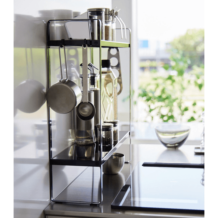 Two-Tier Countertop Rack - Steel Black 13