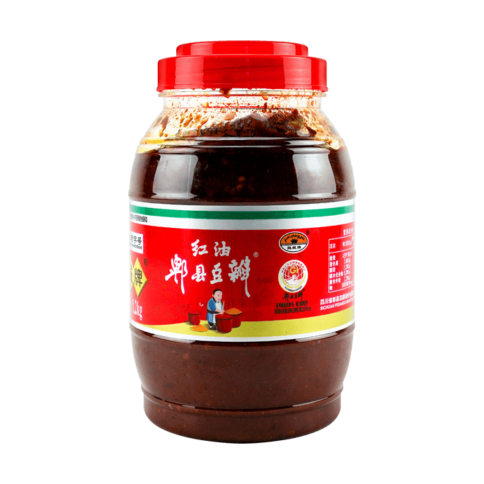 【四川风味】鹃城 红油郫县豆瓣酱 炒菜调味料 大瓶装 1.2kg
