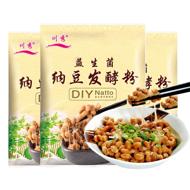  川秀 【30小袋囤货装】纳豆发酵粉30份  家用纳豆菌益生菌粉发酵剂纳豆激酶纳豆粉纳豆发酵菌种 【新手也能搞定 轻松拉丝 香糯软糯】