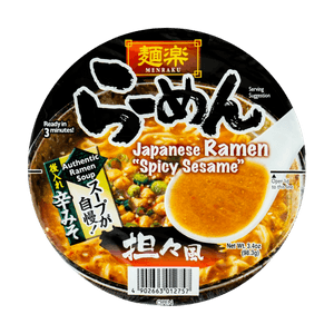 日本MENRAKU麵樂 辣芝麻速食麵 擔擔麵風味 碗裝 98.3g