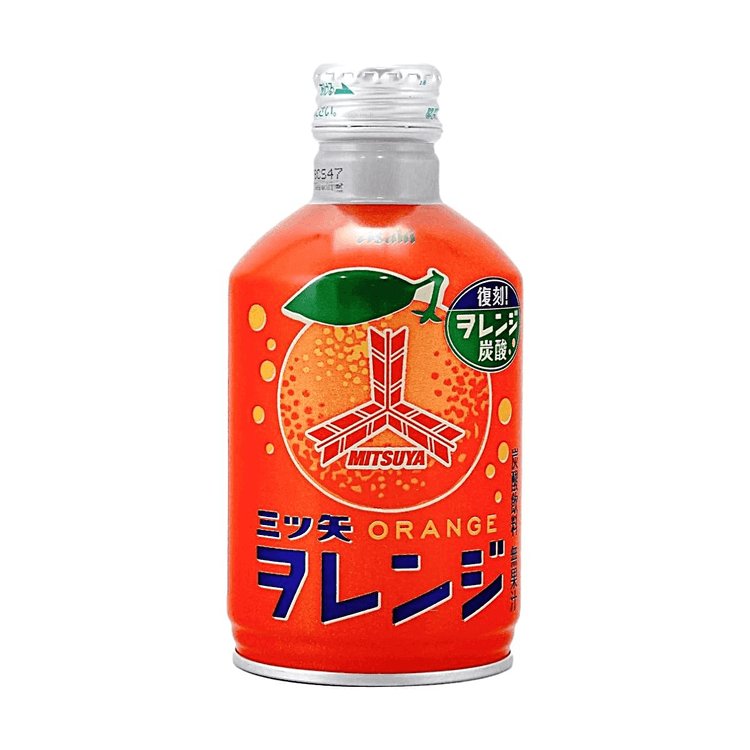 ASAHI 三ツ矢オレンジサイダー、レトロリバイバル炭酸飲料、10.14液量