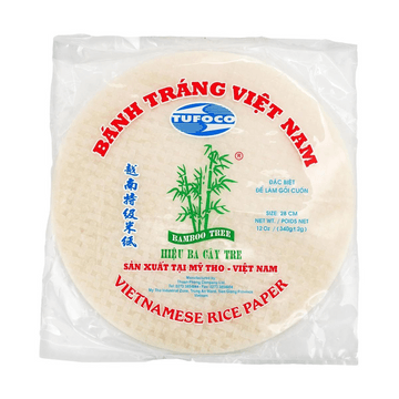 Banh Trang Viet Nam - Vietnamese Rice Paper , 11 inch , 12 oz 【For Vietnamese Spring Rolls】【 Low-fat and Refreshing 】