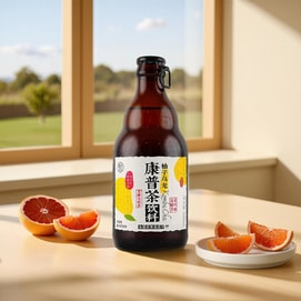 盒馬 柚子烏龍康普茶飲料 發酵果茶 330ml *6【6份超值裝】【清新柚香 自然甘醇】