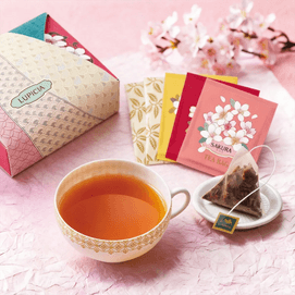 日本LUPICIA绿碧茶园  春季樱花限定 茶包礼盒 5包入 12.5g【内含樱花莓果柚子樱桃玫瑰5种口味】【季节限定】【精致伴手礼】