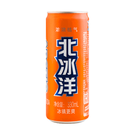 北冰洋 桔汁汽水 罐装 330ml【老北京风味】