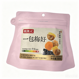 牧果人 一包梅好混合装蜜饯水果干西梅杨梅话梅解馋休闲零食100g*1袋