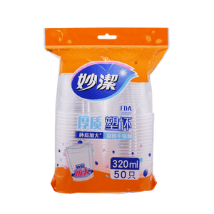 Cool plastic cup (320ml/50 pieces)
