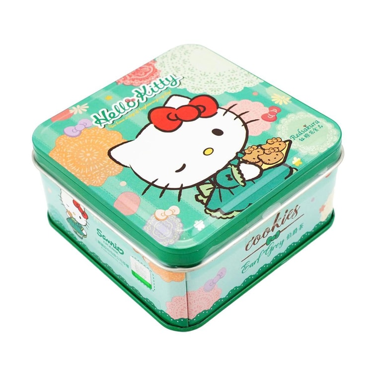 Sanrio Hello Kitty Earl Grey Cookies(Square Tin)(13gX5) 4