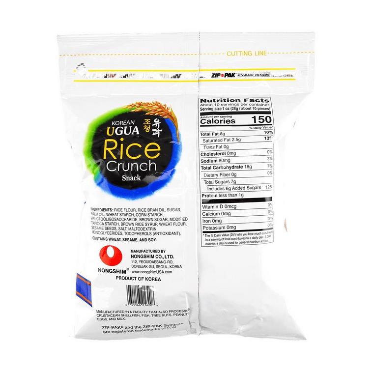 韩国NONGSHIM农心 甜味油果 大米脆条 家庭装 290g 米果酥 3