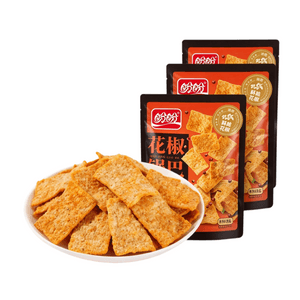 Sichuan Pepper Crispy Snack With Spicy Flavor, Puffing Snack To Satisfy Cravings, Perfect For Dorms And Watching Shows, 60g*3 Bags
