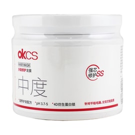 OKCS 分级修护发膜 烫染护发素 水光修护柔顺 强韧防静电断发 500g 中度 适合低频烫染干枯发质