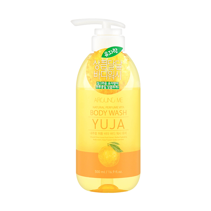 Yuzi-Scented Body Wash Natural Perfume Vita Aqua Body Wash Natural Perfume Vita Body Wash #Yuja (Citron) 16.91 fl oz