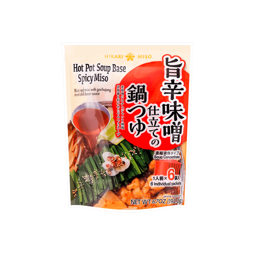 日本HIKARI 日式火锅汤底 味噌锅 辣味 5-6人份 192g