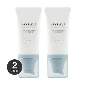 Madagascar Centella Hyalu-Cica Water-Fit Sun Serum, Brightening 1.69 fl.oz.*2 Dry&Sensitive Skin【Value Pack】