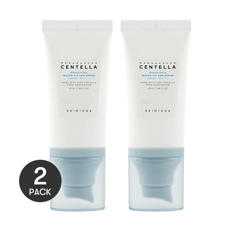 マダガスカルセンテラヒアルシカウォーターフィットサンセラム、ブライトニング、1.69液量オンス×2個入り、乾燥肌・敏感肌用【バリューパック】 3