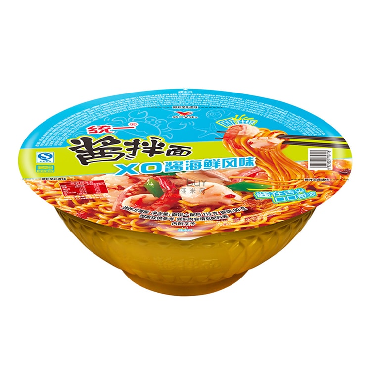 台湾统一酱拌面XO酱海鲜风味碗面113g - 亚米