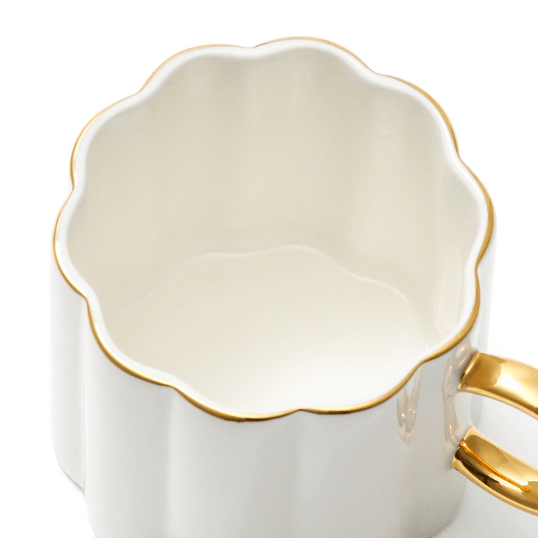 Pastel Scallop Mug White 4