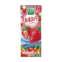 日本KAGOME可果美 蔬菜生活 甘王草莓味复合蔬果汁 200ml【季节限定】【补充每日膳食纤维】