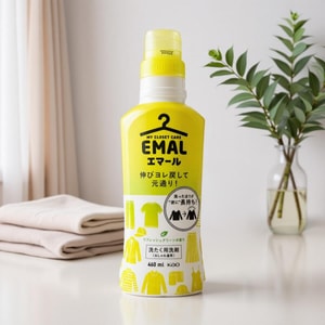 日本KAO花王 真丝羊绒 防缩水护色中性洗衣液 #清新植物香 500ml 【新版460ml 、460g新旧随机发货】