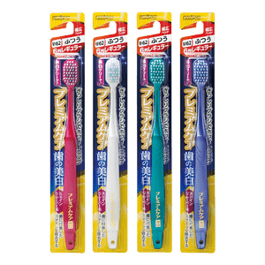 Premium Care Toothbrush 6 row #W62 Medium Hair Whitening Toothbrush #Random Colour 1pc