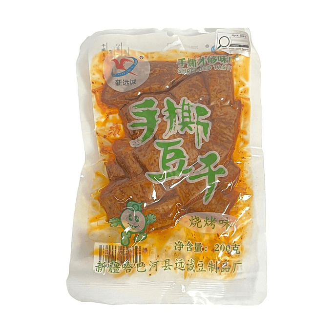 Shredded Dried Tofu BBQ Flavor 7.05oz (Savory & Chewy)