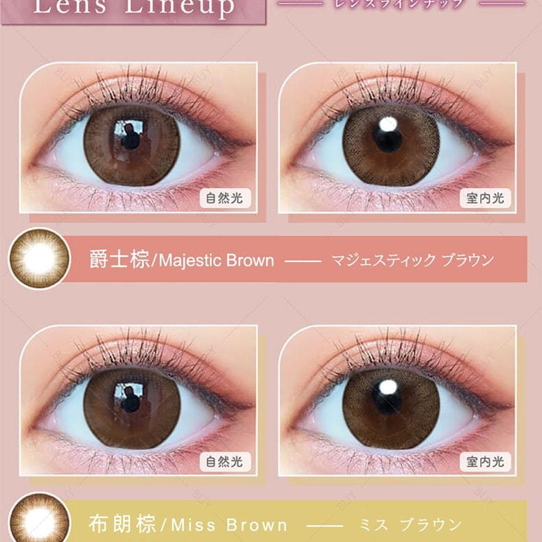 【日本美瞳/日本直郵】Majette 日拋美瞳 Malia Rose 瑪利粉「粉紅紫系」10片裝 度數-5.00(500)預定3-5天 DIA:14.5mm | BC:8.6mm