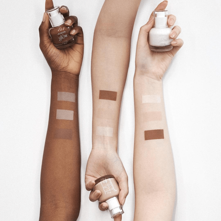 [한국 직배송] 코리안 글로우 파운데이션, 통기성 좋은 듀얼 이펙트 BB 크림, 가볍고 자연스러운 커버력, 보습, 오래 지속되는 30ml #브라운 3