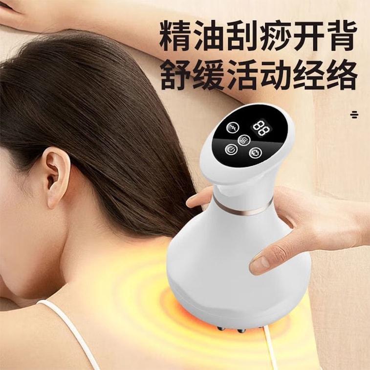 艾泊麦 9 档热电流热敷经络梳电动经络刷揉肚子神器【家用多功能按摩器】恒温热敷微电流导梳 头皮经络疏通养护护理仪 便携充电式养生按摩梳 全身颈部肩背经络疏通理疗仪 男女老少居家日常放松舒缓按摩神器 3