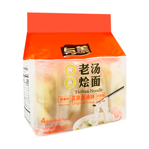 【麵餅全新升級】與美 非炸 河南老湯燴麵 正宗原湯味 4包入 460g