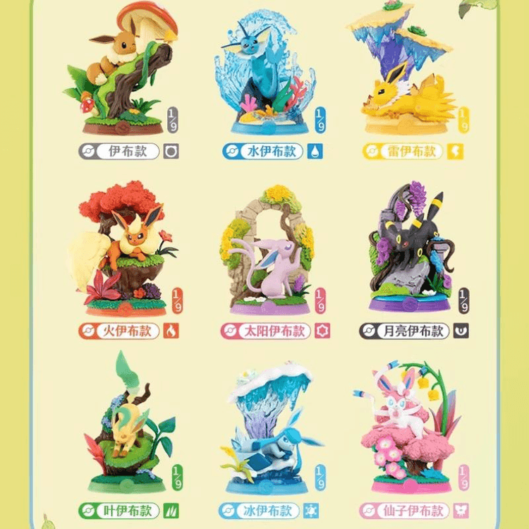 中国直送】ポケモンエンジョイメントバー イーブイ ブラインドボックス