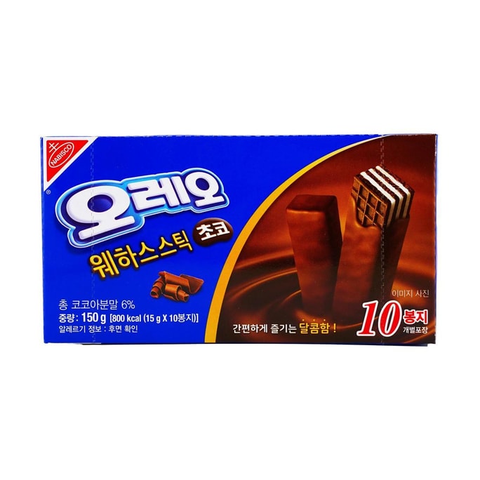 韩国版OREO奥利奥 巧克力涂层威化饼干棒 150g