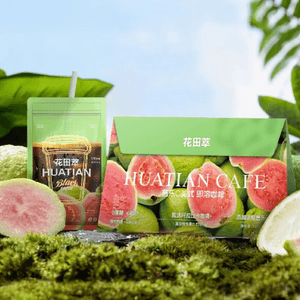 花田萃 芭乐C美式黑咖啡 7包入 140g【低卡0脂0蔗糖】【15%真实芭乐果汁】【维C含量≈7个猕猴桃】【酸甜清爽果咖】【亚米独家】