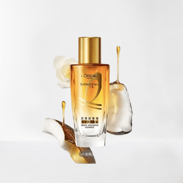 中国からの直送】ロレアル パリ ヘアオイル（ミニゴールドボトル）30ml