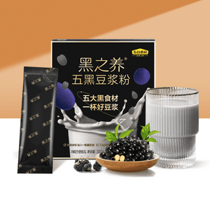 五谷磨房 黑之养 五黑豆浆粉 早餐代餐 10条入 320g【高纤高钙高蛋白】