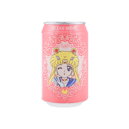 Sailor Moon Sparkling Water - Pomelo Flavor, 11.15fl oz