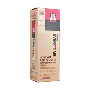 홍삼과 고려인삼농축액을 함유한 농축액상음료, 10팩.