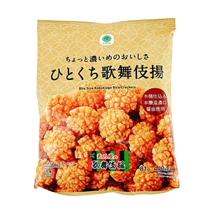 日本FAMILY MART全家 一口大小歌舞伎扬米果 81g 【咸甜浓郁】【酥脆可口】